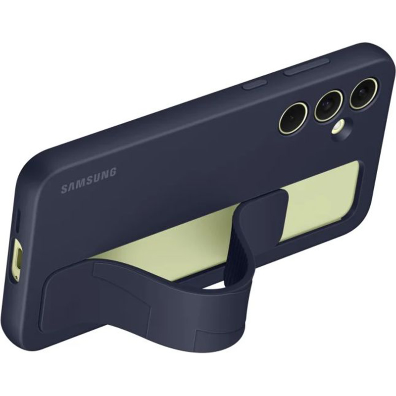 Etui Samsung Silicone Standing Grip Case do Galaxy A55 5G, granatowe